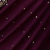 Purple Art Silk Saree with Stone Work